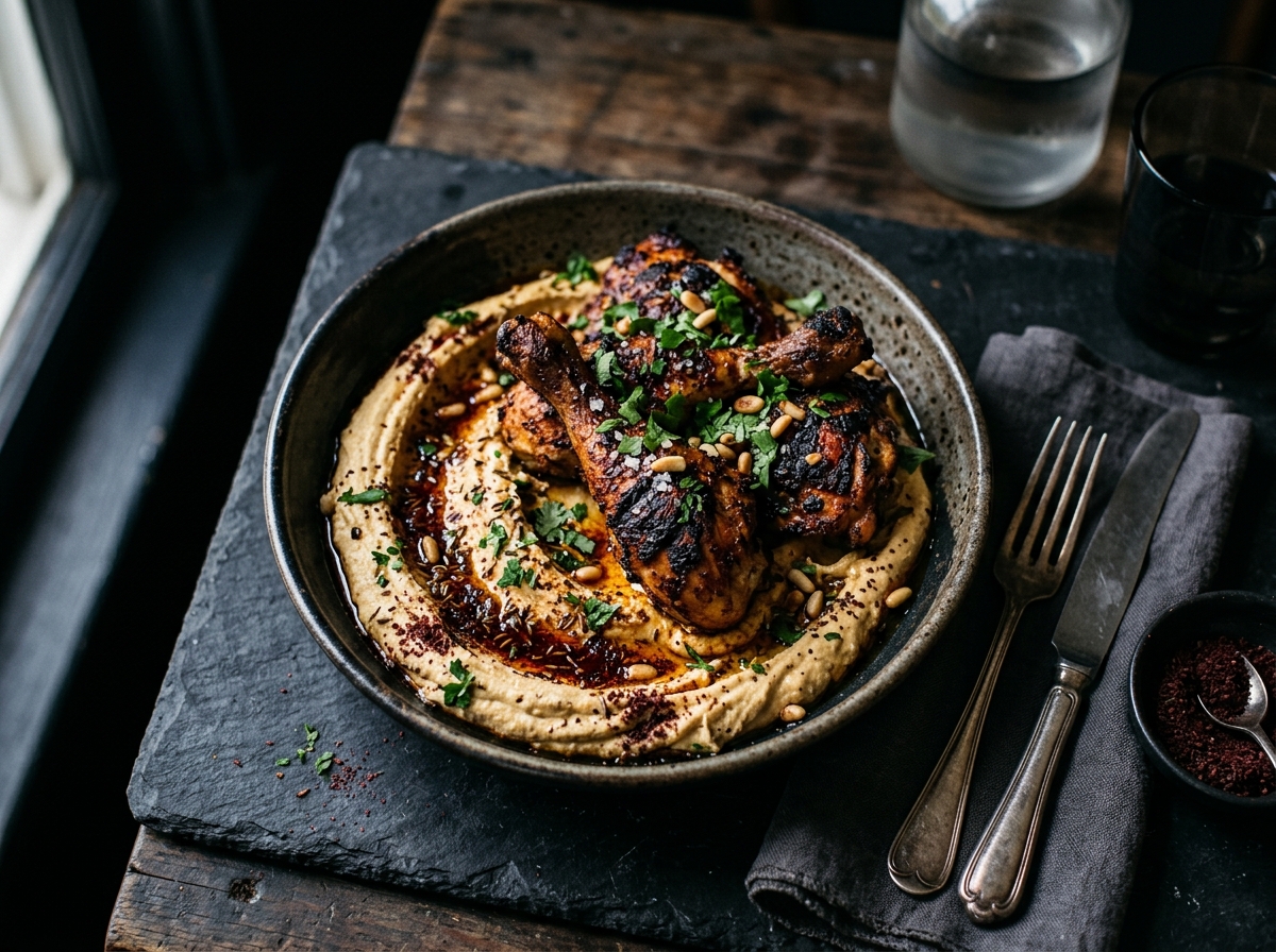 Tandoori Chicken & Hummus